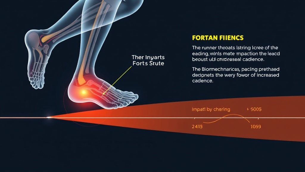 러닝 중 지면 착지 시 무릎에 가해지는 충격을 시각화한 분석 이미지